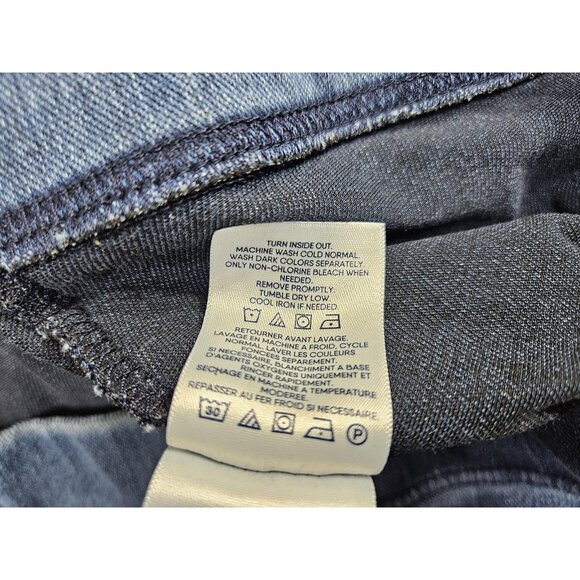 Lands End Pants Womens 3X (24W - 26W) Blue Pull On Stretch Denim Jeggings Plus - Picture 6 of 11
